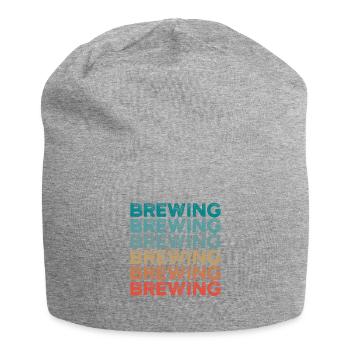 Retro Graphic Homebrewing Winemaking Brewery Craft - Jersey-Beanie - Grau meliert - Vorne