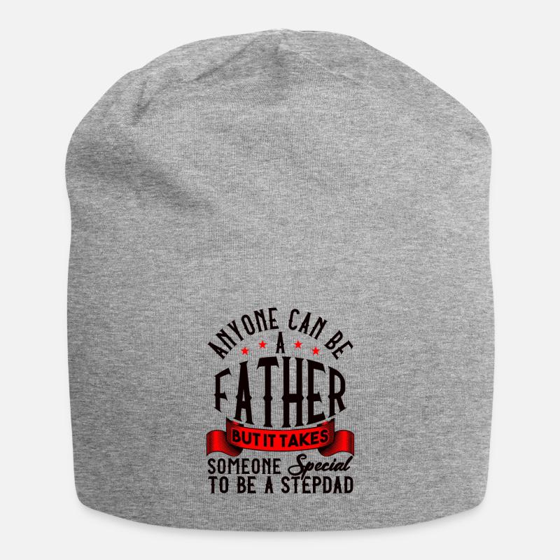 Bonus Dad Best Step Dad - Jersey-Beanie - Grau meliert