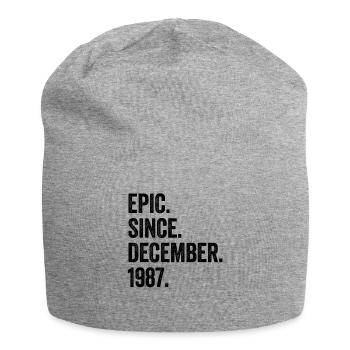 35 Years Old December 1987 35th Birthday - Jersey Beanie - heather grey - Front