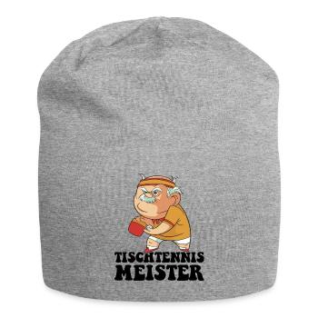 Table Tennis Master Grandpa Table Tennis Player - Jersey Beanie - heather grey - Front