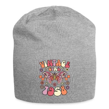Groovy Et Rétro 1958 Femme 65 Ans Anniversaire - Bonnet en jersey - gris chiné - Devant