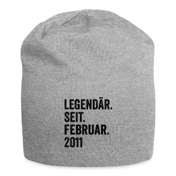 12 ans légendaire depuis février 2011 12ème anniversaire - Bonnet en jersey - gris chiné - Devant