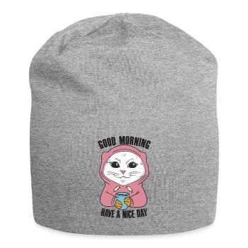 Bonjour Main Coon Cat tenue pour - Bonnet en jersey - gris chiné - Devant