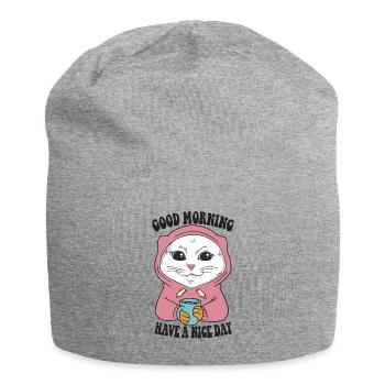 Bonjour Main Coon Cat tenue pour - Bonnet en jersey - gris chiné - Devant