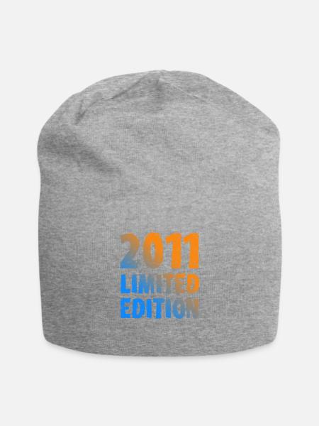 2011 Limited Edition Geburtstag Geschenk Frau Mann - Jersey-Beanie - Grau meliert