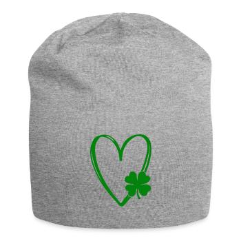 Accessoires de la Saint-Patrick Irlande Shamrock Décoration - Bonnet en jersey - gris chiné - Devant