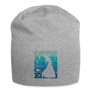 Flamenco woman with flamenco dress - Jersey Beanie - heather grey - Front