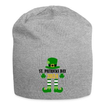 Accessoires de la Saint-Patrick Irlande Shamrock Décoration - Bonnet en jersey - gris chiné - Devant