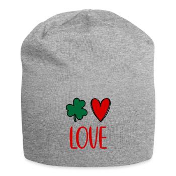 Accessoires de la Saint-Patrick Irlande Shamrock Décoration - Bonnet en jersey - gris chiné - Devant