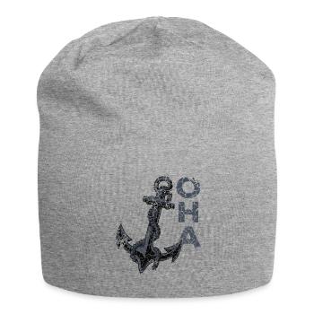 Oha Anker Norddeutsche Panikattacke - Jersey-Beanie - Grau meliert - Vorne