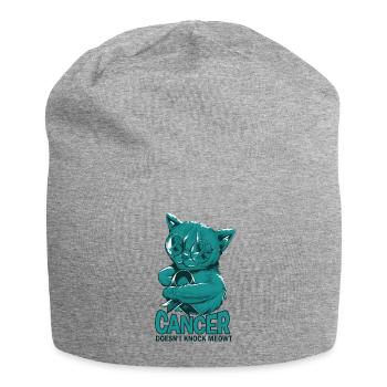 Le cancer ne frappe pas sur le cancer de l’ovaire - Bonnet en jersey - gris chiné - Devant