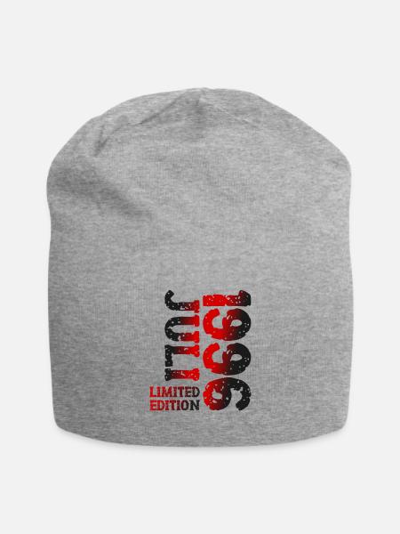 1996 Juli Limited Edition Geburtstag Geschenk - Jersey-Beanie - Grau meliert