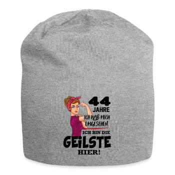 Geburtstag 44 Jahre Die Beste Geilste Chefin Queen - Jersey-Beanie - Grau meliert - Vorne