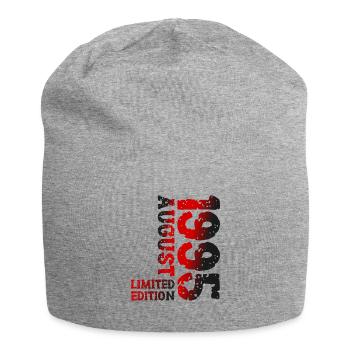 1995 August Limited Edition 28. Geburtstag Outfit - Jersey-Beanie - Grau meliert - Vorne