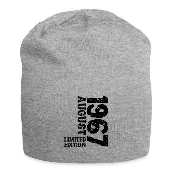 1967 August Limited Edition 56. Geburtstag Outfit - Jersey-Beanie - Grau meliert - Vorne
