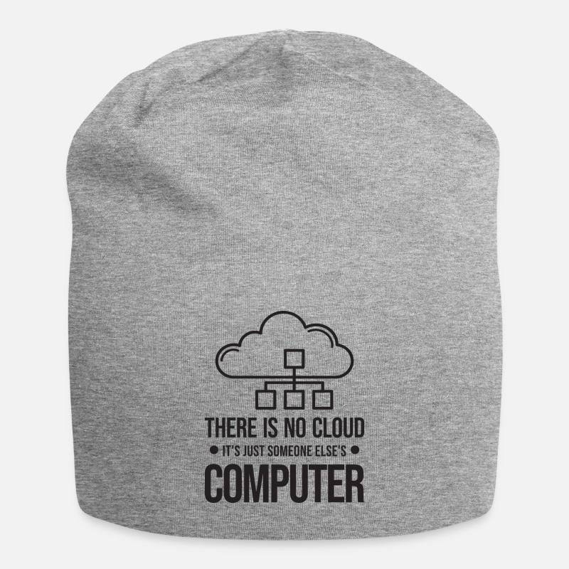 There Is No Cloud It's Just Someone Else's - Jersey-Beanie - Grau meliert