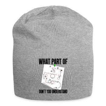 Don't you understand aerobatic Aresti figures - Jersey Beanie - heather grey - Front