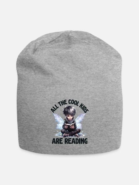 Alle Coolen Kids Lesen Lehrer - Jersey-Beanie - Grau meliert