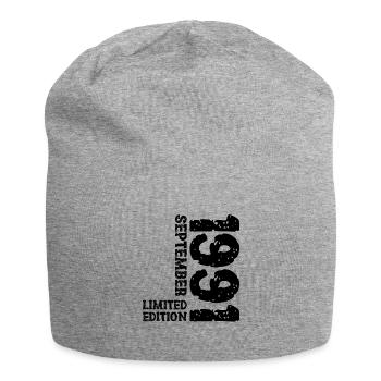 1991 September Limited Edition 32. Geburtstag Deko - Jersey-Beanie - Grau meliert - Vorne