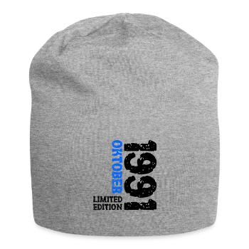 1991 Oktober Limited Edition 32. Geburtstag Deko - Jersey-Beanie - Grau meliert - Vorne