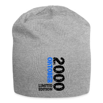 2000 Oktober Limited Edition 23. Geburtstag Deko - Jersey-Beanie - Grau meliert - Vorne