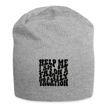 Hilfe, Ich Bin Im Familienurlaub - Jersey-Beanie - Grau meliert - Vorne