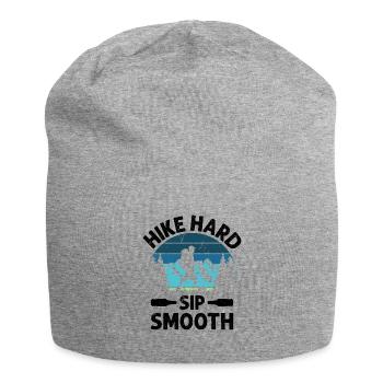 Hiking Nature Mountaineering Trekking Outdoor Hike - Jersey Beanie - heather grey - Front