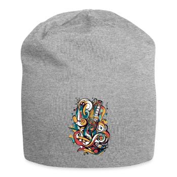 Musik - Jersey-Beanie - Grau meliert - Vorne