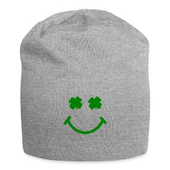 Accessoires de la Saint-Patrick Irlande Shamrock décoration - Bonnet en jersey - gris chiné - Devant