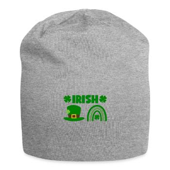 Accessoires de la Saint-Patrick Irlande Shamrock décoration - Bonnet en jersey - gris chiné - Devant