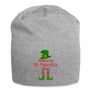 Accessoires de la Saint-Patrick Irlande Shamrock décoration - Bonnet en jersey - gris chiné - Devant