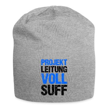 Bier Saufen Shirt Damen Herren Feiern Partnerlook - Jersey-Beanie - Grau meliert - Vorne