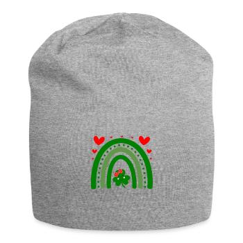 Accessoires de la Saint-Patrick Irlande Shamrock décoration - Bonnet en jersey - gris chiné - Devant