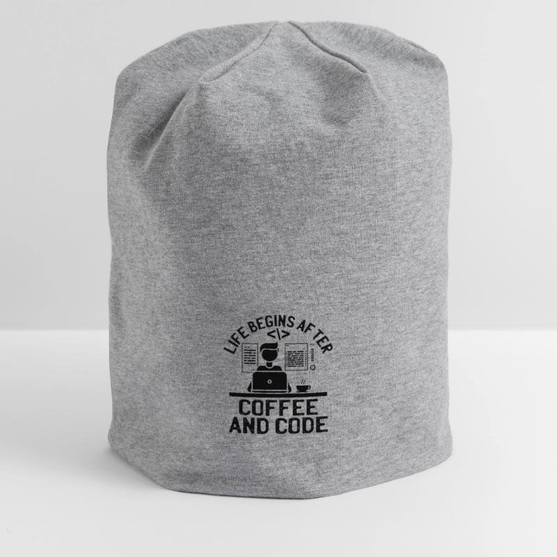 Café Codage Programmeur Codeur Développeur Nerd Coff Bonnet en jersey