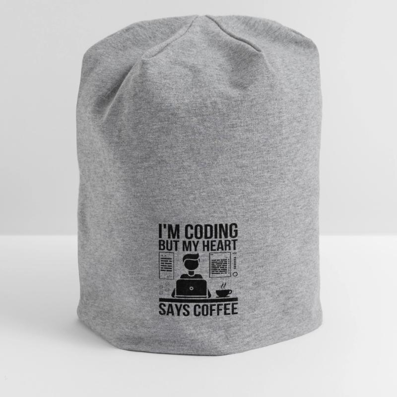 Café Codage Programmeur Codeur Développeur Nerd Coff Bonnet en jersey