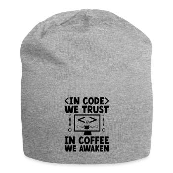 Kaffee-Codierung Programmierer Programmierer Entwickler Nerd Coff - Jersey-Beanie - Grau meliert - Vorne