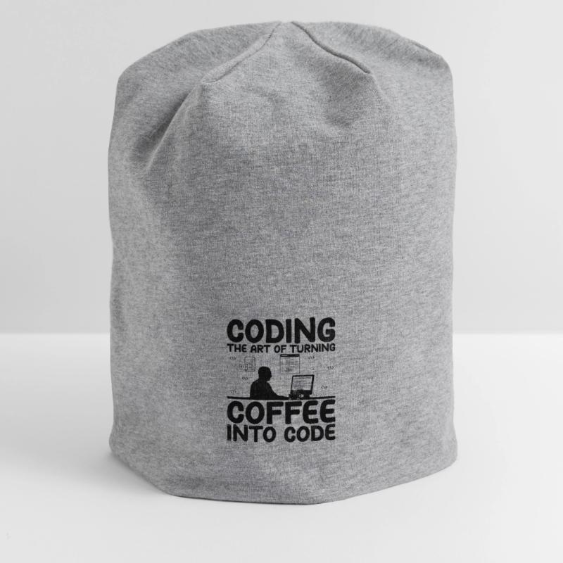 Café Codage Programmeur Codeur Développeur Nerd Coff Bonnet en jersey