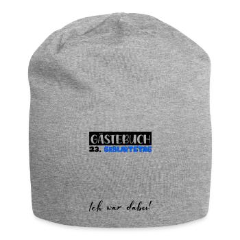 23 Birthday Gift Man Decoration Men Guestbook - Jersey Beanie - heather grey - Front