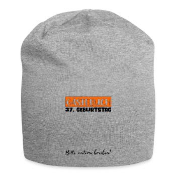 27 Birthday Gift Women's Decoration Men's Guestbook - Jersey Beanie - heather grey - Front
