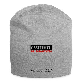 28 Birthday Gift Women's Decoration Men's Guestbook - Jersey Beanie - heather grey - Front