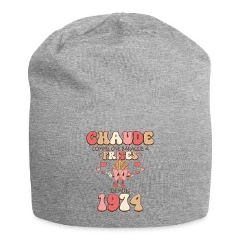 Baraque À Frites 1974 Femme Anniversaire 50 Ans - Bonnet en jersey - gris chiné - Devant