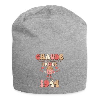Baraque À Frites 1944 Femme Anniversaire 80 Ans - Bonnet en jersey - gris chiné - Devant