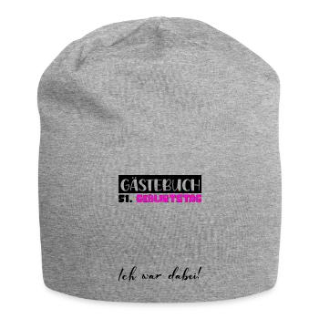 51 Cadeau D’anniversaire Décoration Femme Livre d’Or Femme - Bonnet en jersey - gris chiné - Devant