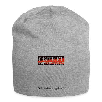 66 Birthday Gift Women's Decoration Men's Guestbook - Jersey Beanie - heather grey - Front