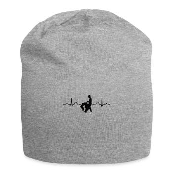 Salsero and Salsera Heartbeat Salsa - Jersey Beanie - heather grey - Front