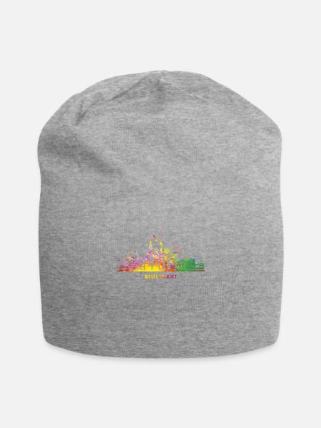 Stadtbild Stuttgart Skyline Stuttgarter - Jersey-Beanie - Grau meliert