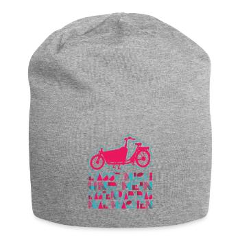 Cargo Bike Retro Cargo Bike Cargobike - Jersey Beanie - heather grey - Front