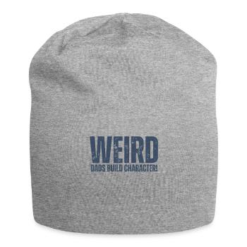 Weird Dads Make Up Character Funny Dad - Jersey Beanie - heather grey - Front