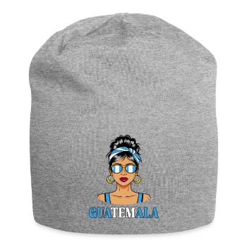 Guatemala Flag Guatemalan Women - Jersey Beanie - heather grey - Front