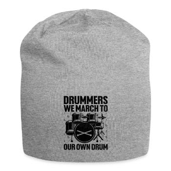 Tambours Nous Marchons À Notre Propre Tambour Tambour Tambour Tambour - Bonnet en jersey - gris chiné - Devant